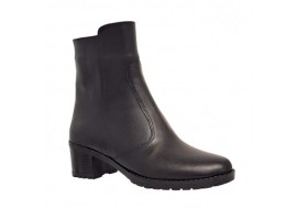 Oferta 37 39 40 Ghete dama negre din piele naturala imblanite L156N